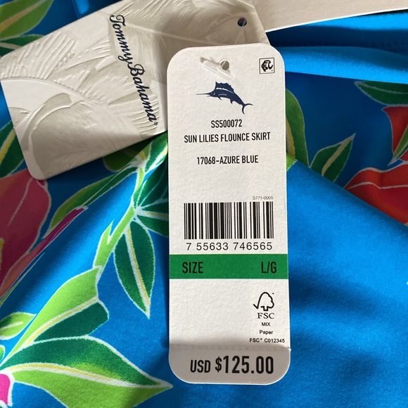 Tommy Bahama Flounce Skirt. - Picture 7 of 9